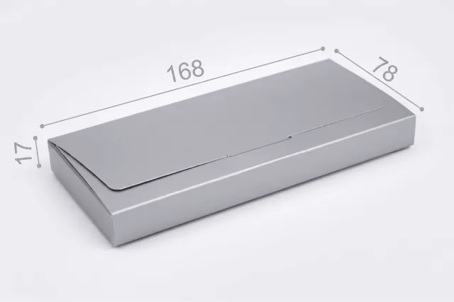 Коробка "Конверт 2" №М0021-о8. Серебро