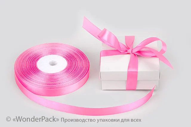 Лента атласная 12 мм, односторонняя, цвет - 8039, моток