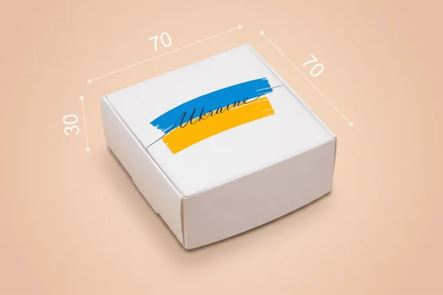 Коробка "Натуральная" №М0013-о31.Ukraine