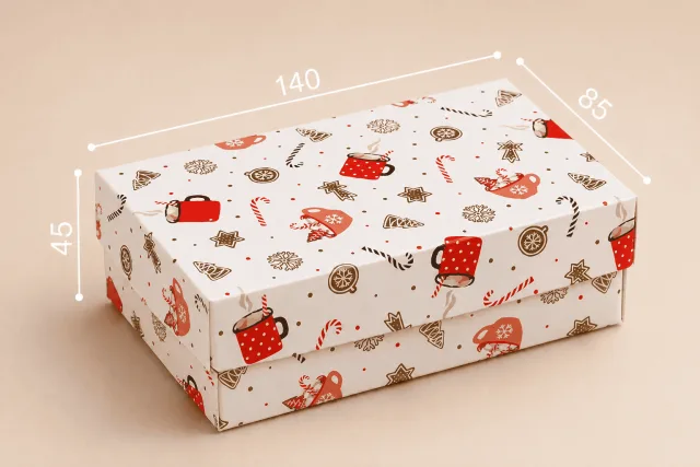 Коробка "Медиум" №М0010-о15. "Рождество"