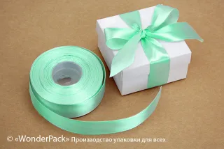 Лента атласная 25 мм, односторонняя, цвет - 2522, моток