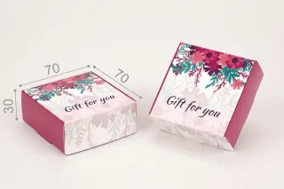 Коробка "Натуральная" №М0013-о13. "Gift for you"