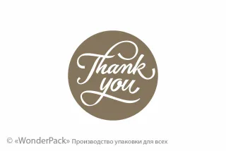 Наклейки на оракале. 10 штук в блоке. Код НО-039. "Thаnk you"