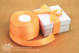 Лента атласная 25 мм, односторонняя, цвет - 8007, моток