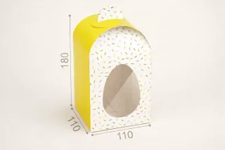 Коробка "Пасхальная" №М0042-о6. Желтая
