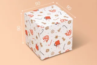 Коробка "Куб" №М0051-о6 "Рождество"