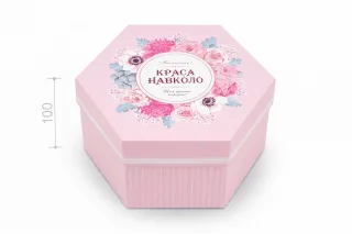Коробка "Шестигранная" №М0066-о13. "Краса навколо!"