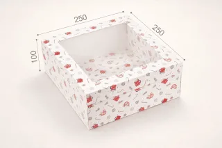 Коробка "ГифтБокс" №М0069-о20. "Рождество" с окном