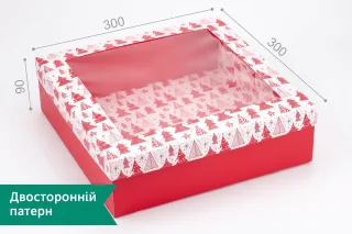 Коробка №М0004-о16. Ялинки святкові