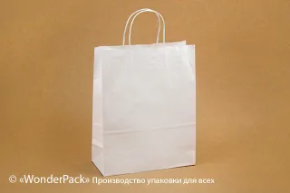 Пакеты крафт. Код ПК-37. Размер 420*320*140 мм. Белый