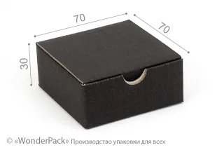 Коробка "Натуральная" №М0013-о21. 3-слойная черная