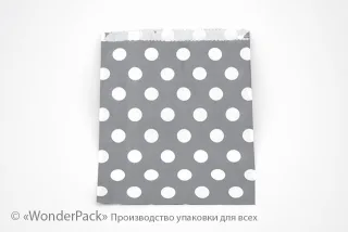 Пакеты крафт. Код ПК-52. Размер 230*170*30 мм. Крафт, горох, серый