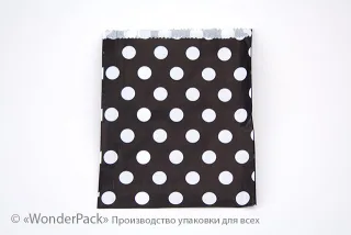 Пакеты крафт. Код ПК-56. Размер 230*170*30 мм. Крафт, горох, черный