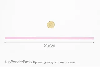 Лента для коробки М002, 250*5 мм, цвет: 8038 (розовая)