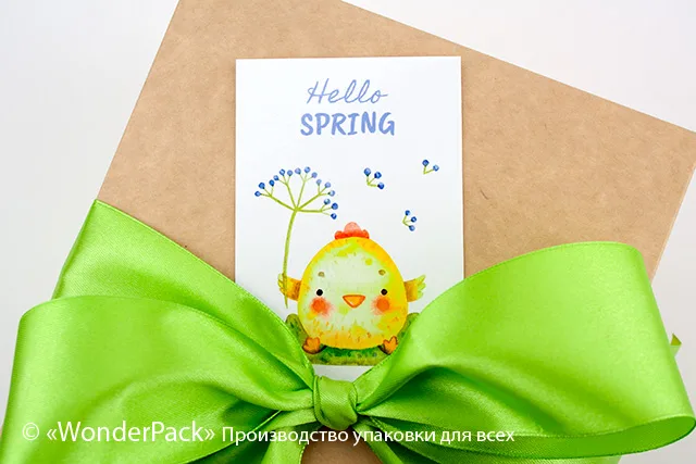 Гифтик 095. 95*65 мм "Hello spring"
