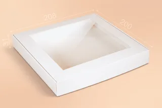 Коробка "Пряничная" №М0044-о7. Белая