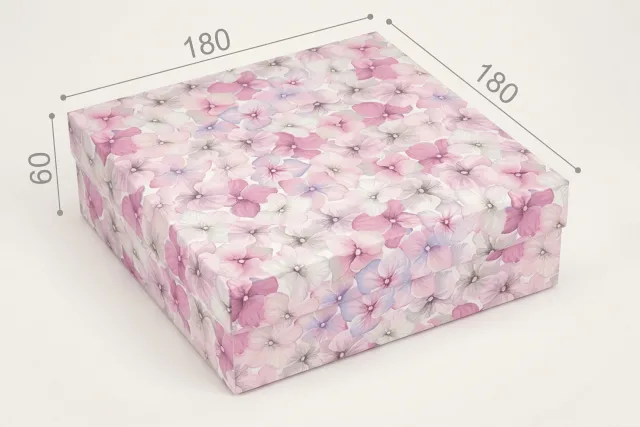 Коробка "Бавария" №М0033-о15. "Гортензия"