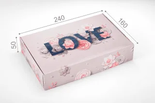 Коробка "Конфетная" №М0032-о17. "LOVE"