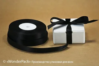 Лента атласная 12 мм, односторонняя, цвет - 3173, моток
