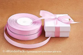 Лента атласная 12 мм, односторонняя, цвет - 8038, моток
