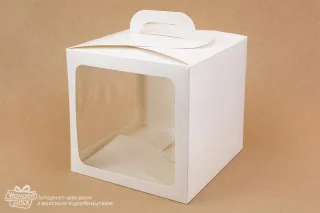 Коробка 210*210*210 с 2 окнами