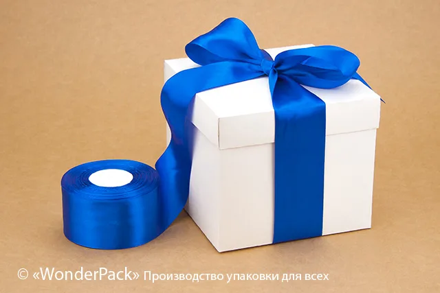 Лента атласная 50 мм, односторонняя, цвет - 8107, моток