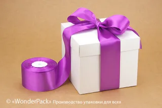 Лента атласная 50 мм, односторонняя, цвет - 8120, моток