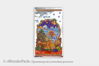 Пакет ПП с рисунком №2. Размер 350*200 мм
