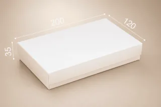 Коробка "Под кошелек 200*120*35" №М0077-о6. Белая
