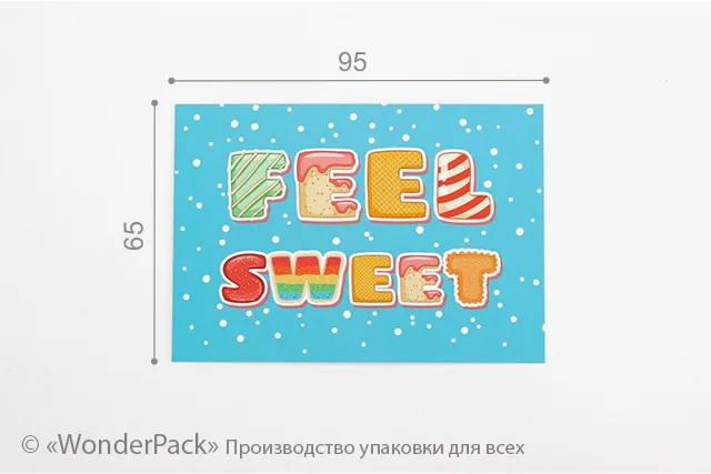 Гифтик 031. 95*65 мм. "Feel Sweet"