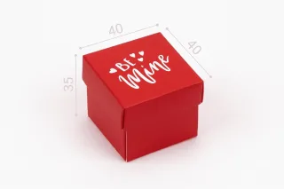 Коробка "Бусинка" №М0062-о6. с надписью "Be mine"