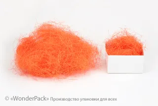 Наполнитель сизаль НАП-050. Цвет - оранж, 25 г