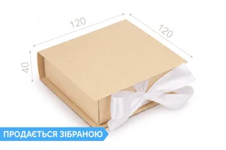 Коробка "Ювелирная VIP 120*120*40" №М0079-о14 Крафт
