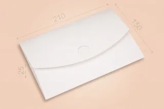 Коробка "Конверт" №М0068-о6. "Белая"