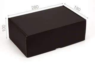 Коробка "Универсальная" №М0037-о8. 3-слойная черная