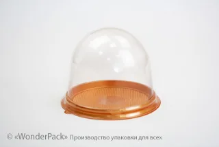 Контейнер пластиковый "Купол". Золото