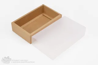 Коробка 250*150*60 крафт с матовой обичайкой
