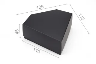 Коробка "Диамант" №М0057-о5. Черная